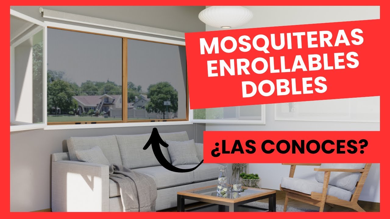 ¿Cómo instalar mosquitera enrollable doble?